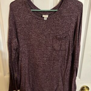 a new day Purple Long Sleeve Top